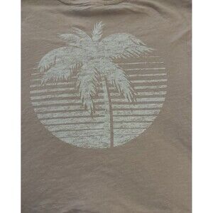 Pink Graphic Tee Palm Tree Graphic MED